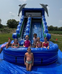 dolphin20waterslide 1730745133 2 15ft Tall Dolphin Water Slide