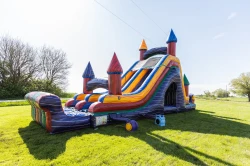 22ft Tall Double Lane Electric Rush Dry slide