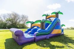 18ft Tall Double Lane Tropical Dry Slide
