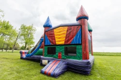 Marble Dry Bounce House with slide