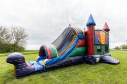 marble bounce house slide 1778272330 Marble Dry Bounce House with slide