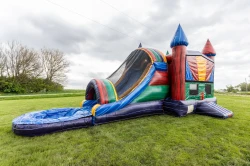 Marble Wet bounce house with slide