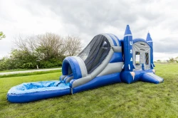 Rocket Wet Bounce house with double slide