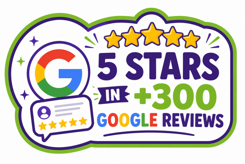 5 Stars Google Reviews Badge Home-Draft