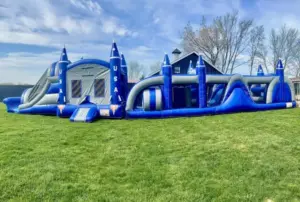 38ft Rocket Obstacle Course with Rocket Combo & Slide