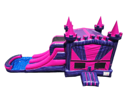 pink20combo2 1783356673 Razzle Dazzle Dry Bounce House with double lane slide