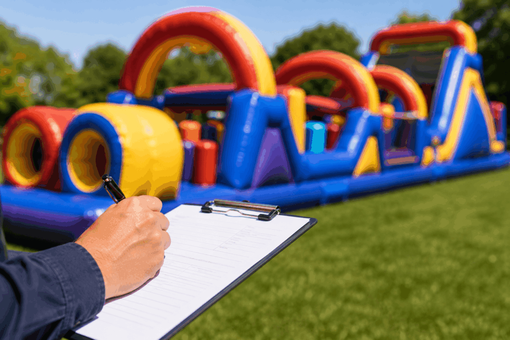 obstacle course rental permit
