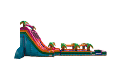 JyzfoSjw 1790183980 27ft Double Lane Waterslide w/ Slip N Slide